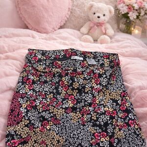 Floral medium mini skirt classy